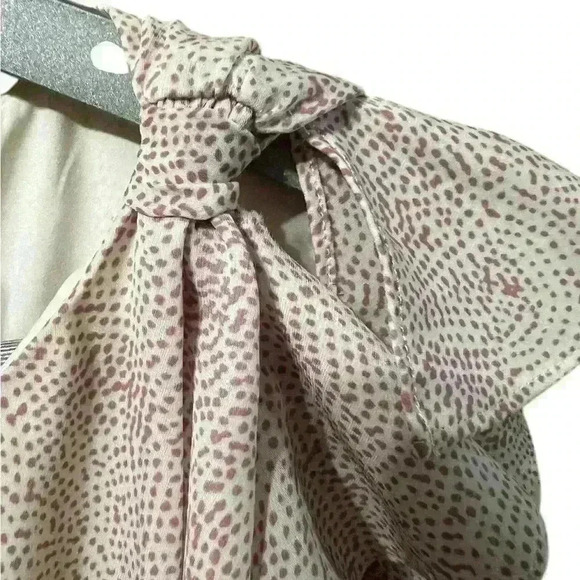 LOFT Pink and White Sleeveless Dress, Size 00 Petite - Picture 5 of 7